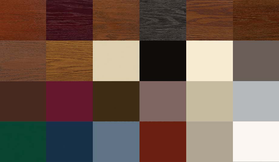 Exterior Door Color Swatches Stain Finishes